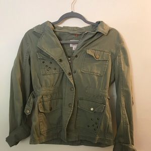 Mossimo Olive Green Utility Jacket - Size Small